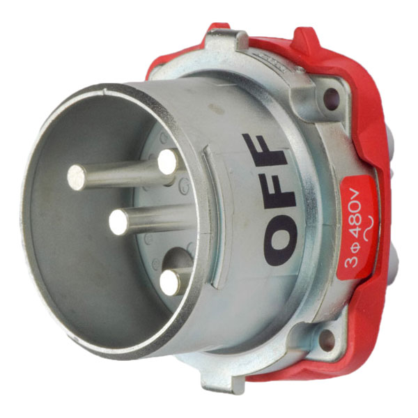 39-68243-K04-A155 - DR100 INLET METAL SIZE 4 TYPE 3R 3P+G 100A 480 VAC 60 Hz NO AUX WITH NO LOCKOUT HOLE